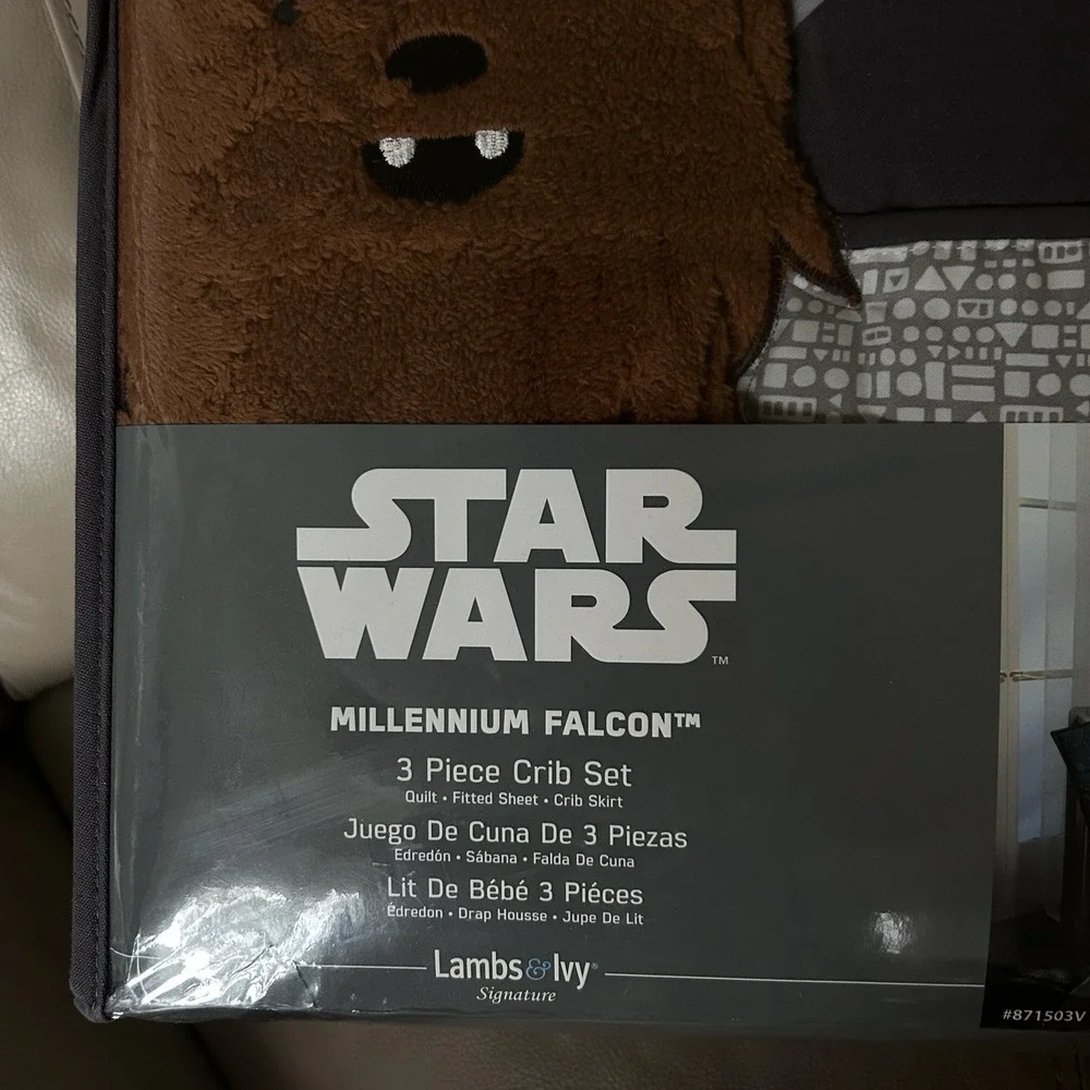 Lambs & Ivy Star Wars Signature Millennium Falcon 3-Piece Baby Crib Bedding Set
